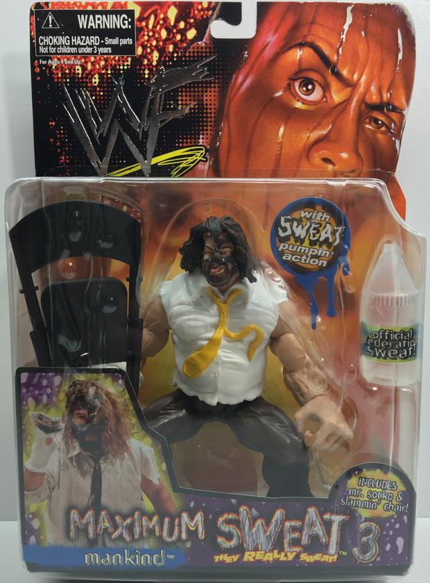 1999 WWF Jakks Pacific Maximum Sweat Series 3 Mankind Action & Toy Figures PWcatalog