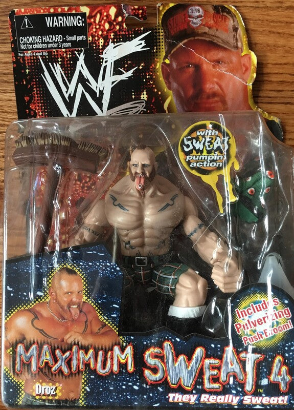 1999 WWF Jakks Pacific Maximum Sweat Series 4 Droz