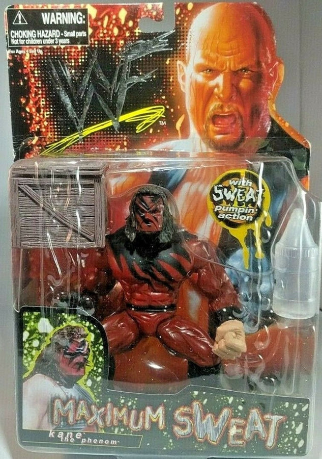 1999 WWF Jakks Pacific Maximum Sweat Series 1 Kane [With Mask] Action & Toy Figures PWcatalog