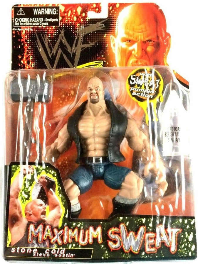1999 WWF Jakks Pacific Maximum Sweat Series 1 Stone Cold Steve Austin Action & Toy Figures PWcatalog