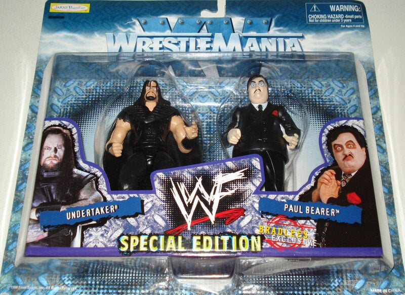 1999 WWF Jakks Pacific WrestleMania XV Special Edition: Undertaker & Paul Bearer [Exclusive] Action & Toy Figures PWcatalog