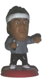 CharaPro Mini Big Heads/Pro-Kaku Heroes 5 Riki Choshu [With Workout Gear]