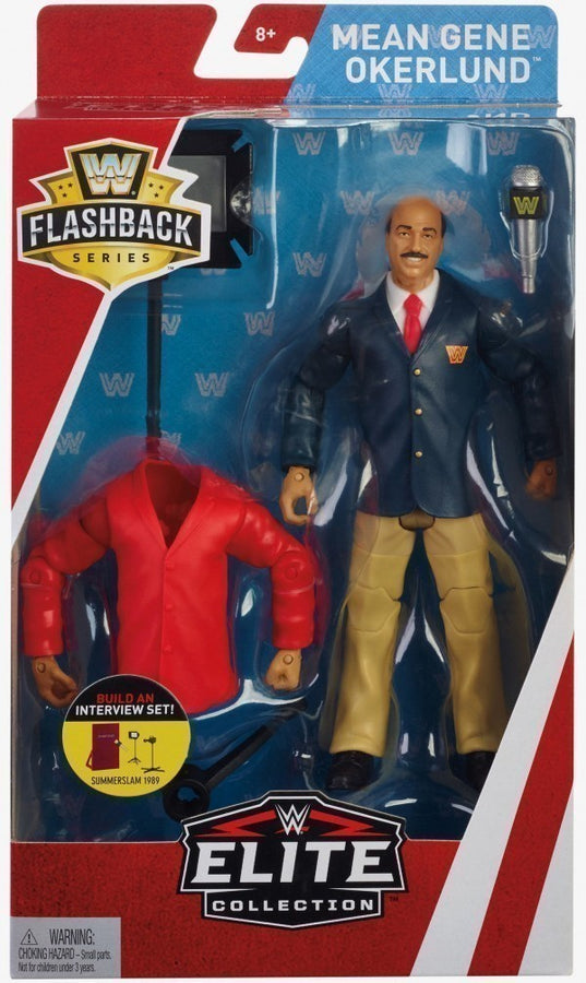 WWE Mattel Flashback Series 1 Mean Gene Okerlund [Exclusive] Action & Toy Figures PWcatalog