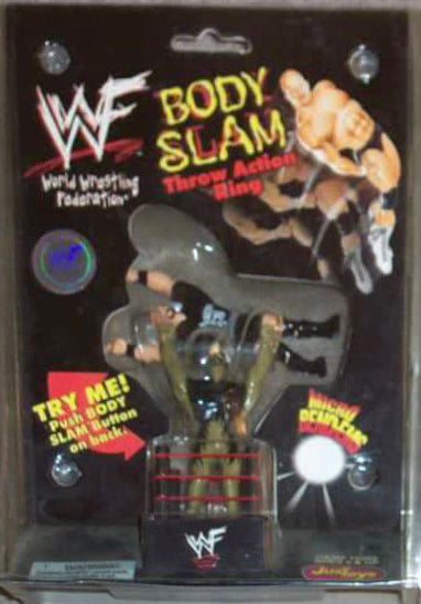 WWF Just Toys Micro Bend-Ems Body Slam Throw Action Ring Goldust & Stone Cold Steve Austin