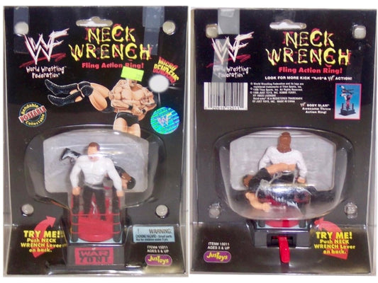 WWF Just Toys Micro Bend-Ems Neck Wrench Fling Action Ring Gangrel & Road Dogg Jesse James