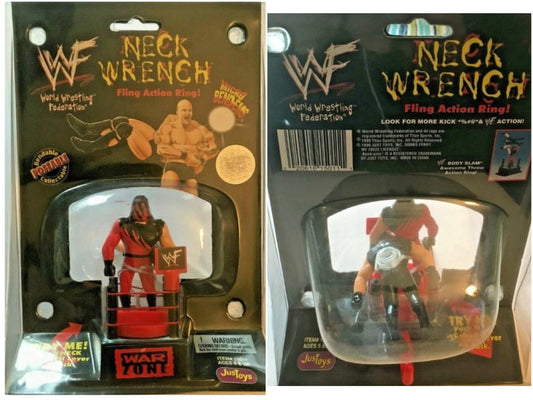 WWF Just Toys Micro Bend-Ems Neck Wrench Fling Action Ring Kane & Undertaker