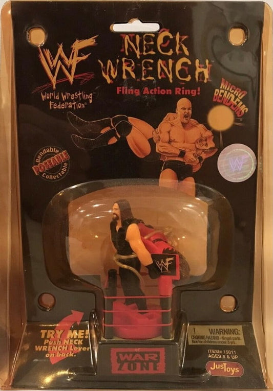WWF Just Toys Micro Bend-Ems Neck Wrench Fling Action Ring Undertaker & Kane