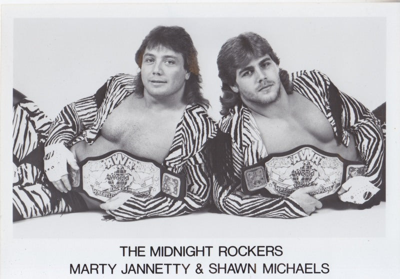 1988 AWA TAG TEAM CHAMPIONS Midnight Rockers Vintage 5x7 Promo Photo