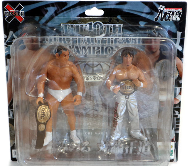 Pro-Wrestling NOAH Mogura House Multipack: Minoru Suzuki [With White Trunks] & Naomichi Marufuji [With White Pants] Action & Toy Figures PWcatalog