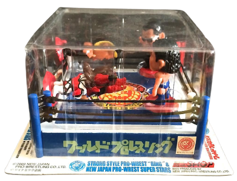 NJPW CharaPro Mini Big Heads/Pro-Kaku Heroes Wrestling Rings & Playsets: NJPW Mini Big Head Figure Wrestling Ring [Exclusive]