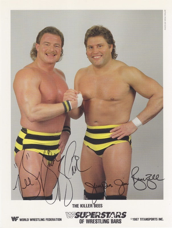 1987 Killer Bees Superstars of Wrestling Ice Cream Bars color PWcatalog