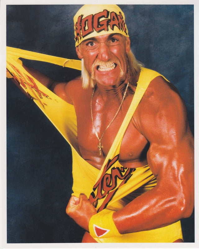WCW Hulk Hogan color cardstock