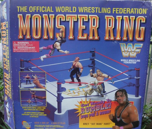 1996 WWF Jakks Pacific Monster Ring [With Bret "Hit Man" Hart on Box]
