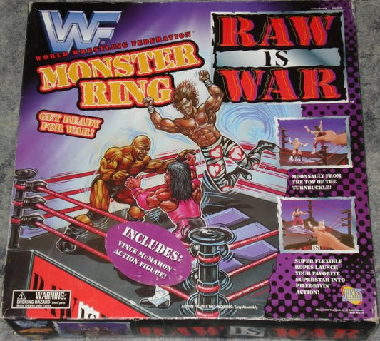 1999 WWF Jakks Pacific Raw Is War Monster Ring [With Vince McMahon, Exclusive]