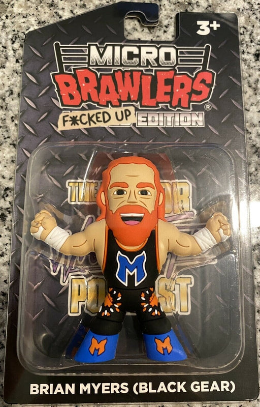 2021 Major Wrestling Figure Podcast Micro Brawlers F*cked Up Edition Brian Myers [Black Gear] Action & Toy Figures PWcatalog