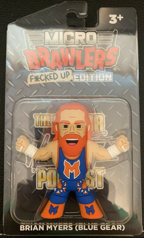 2021 Major Wrestling Figure Podcast Micro Brawlers F*cked Up Edition Brian Myers [Blue Gear] Action & Toy Figures PWcatalog