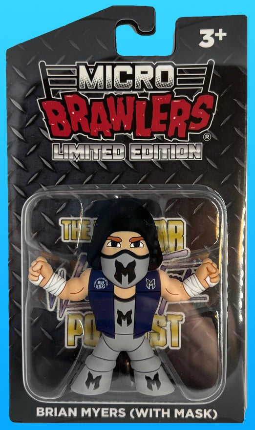 2021 Major Wrestling Figure Podcast Micro Brawlers Brian Myers [With Mask] Action & Toy Figures PWcatalog