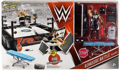 WWE Mattel Ringside Battle Playset [With Kevin Owens, Exclusive] Action & Toy Figures PWcatalog