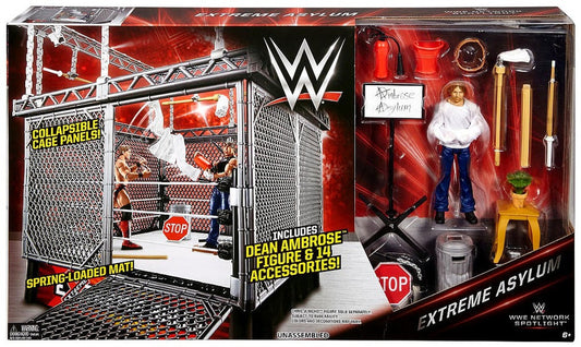 WWE Mattel Network Spotlight Wrestling Rings & Playsets: Extreme Asylum [With Dean Ambrose, Exclusive]