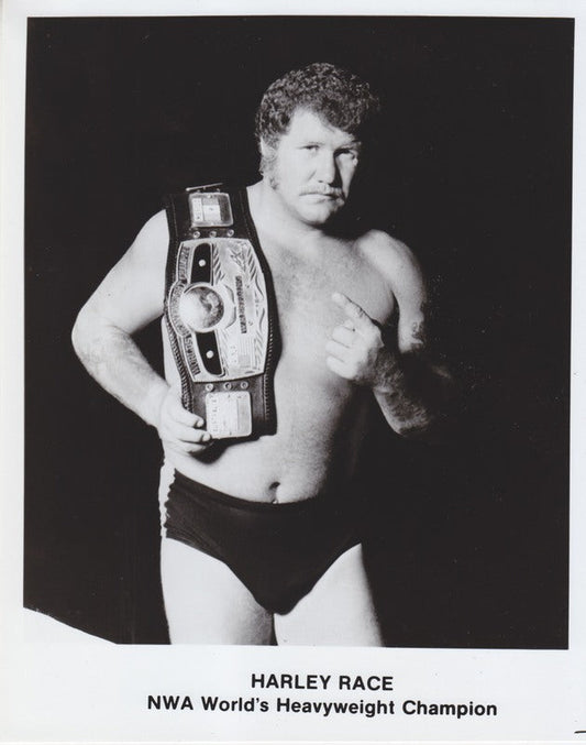 1970s NWA CHAMPION Harley Race Promo Photo