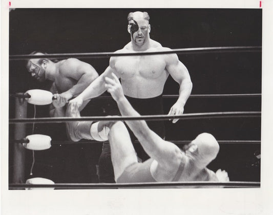 1986 NWA Press Photo Road Warriors vs. Russians Vintage Promo Photo