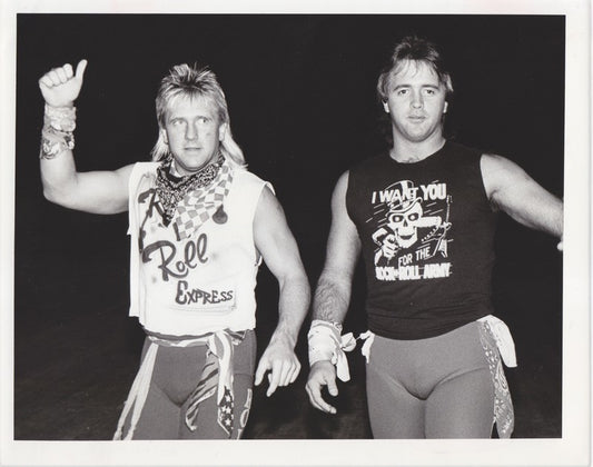 1986 NWA Press Photo Rock 'N Roll Express Vintage Promo Photo