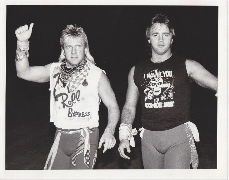 1986 NWA Press Photo Rock 'N Roll Express Vintage Promo Photo
