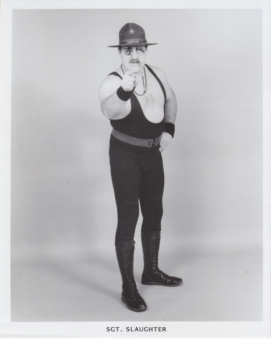 1980s AWA Sgt. Slaughter Promo Photo