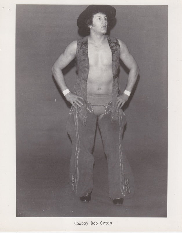1980s NWA Cowboy Bob Orton Promo Photo