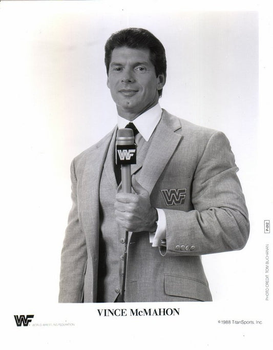 1988 Vince McMahon P012 b/w 