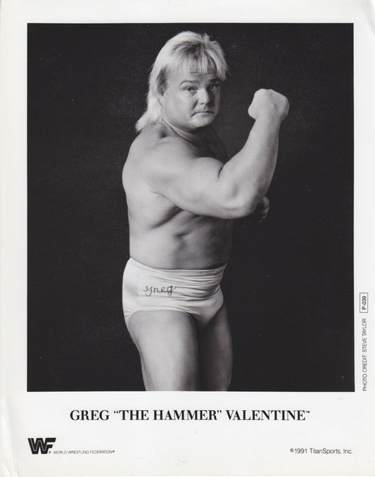 1991 Greg "The Hammer" Valentine P039 b/w
