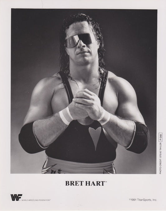 1991 Bret Hart P048 (RARE) b/w 