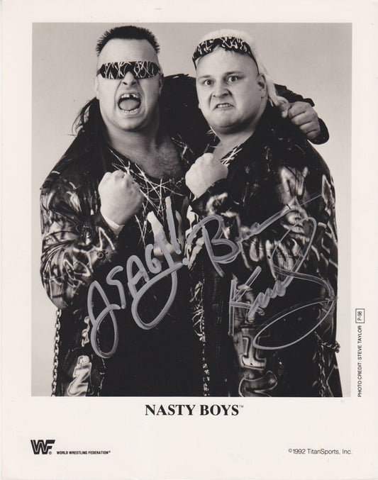 1992 Nasty Boys P098 (signed) b/w 