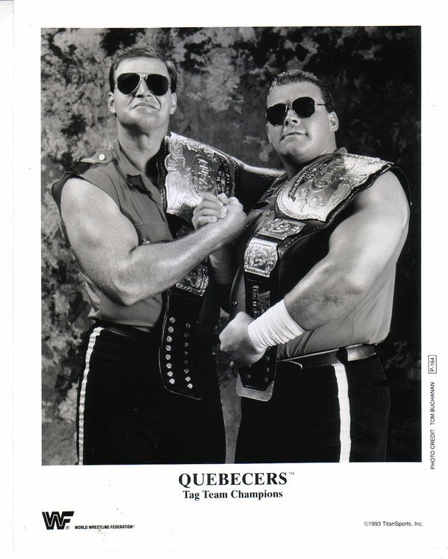 1993 WWF TAG TEAM CHAMPIONS The Quebecers P164 (RARE) b/w PW Catalog