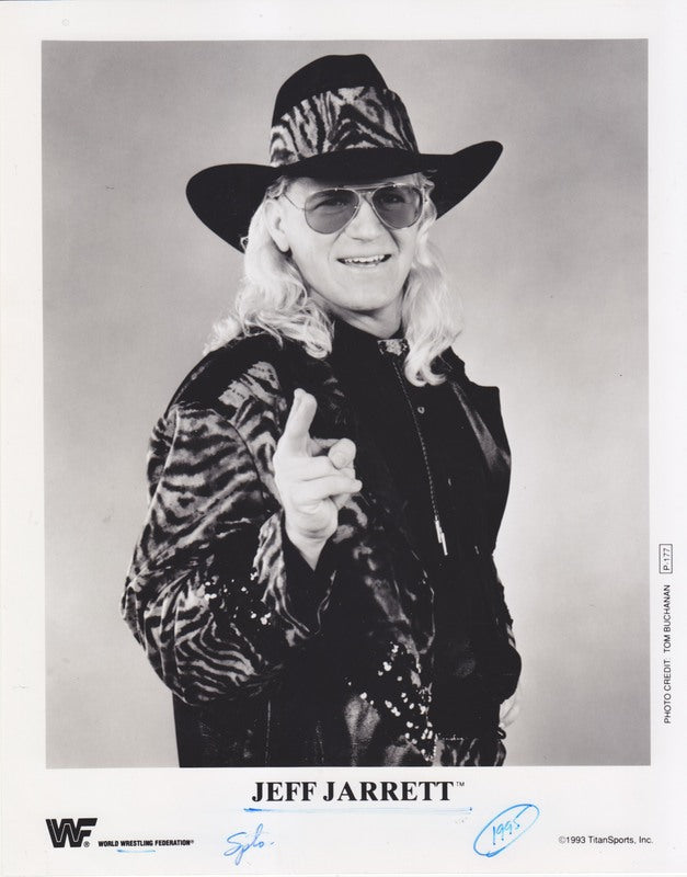 1993 Jeff Jarrett P177 (debut promo) b/w PW Catalog