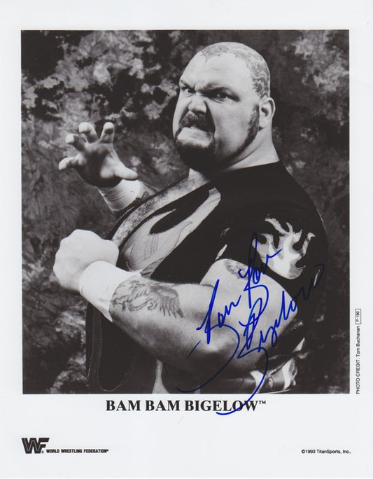 1993 Bam Bam Bigelow p190 (Signed) b/w
