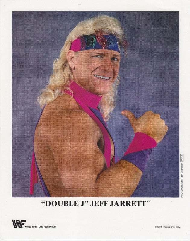 1994 "Double J" Jeff Jarrett P214 color PW Catalog