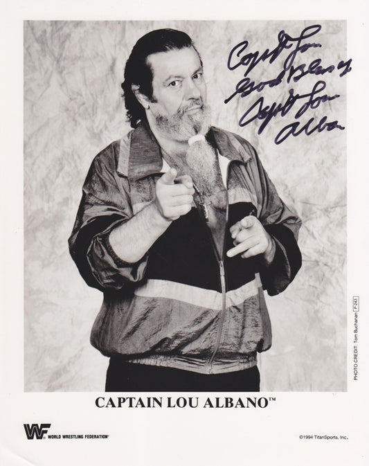 1994 Captain Lou Albano P243 (signed) b/w 