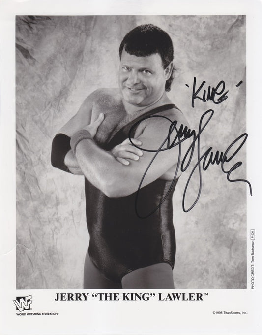 1995 Jerry "The King" Lawler (Signed) P300 b/w