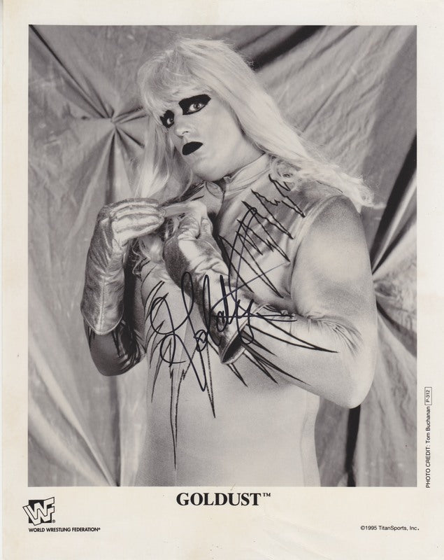 1995 Goldust P312 (debut promo/signed) b/w 