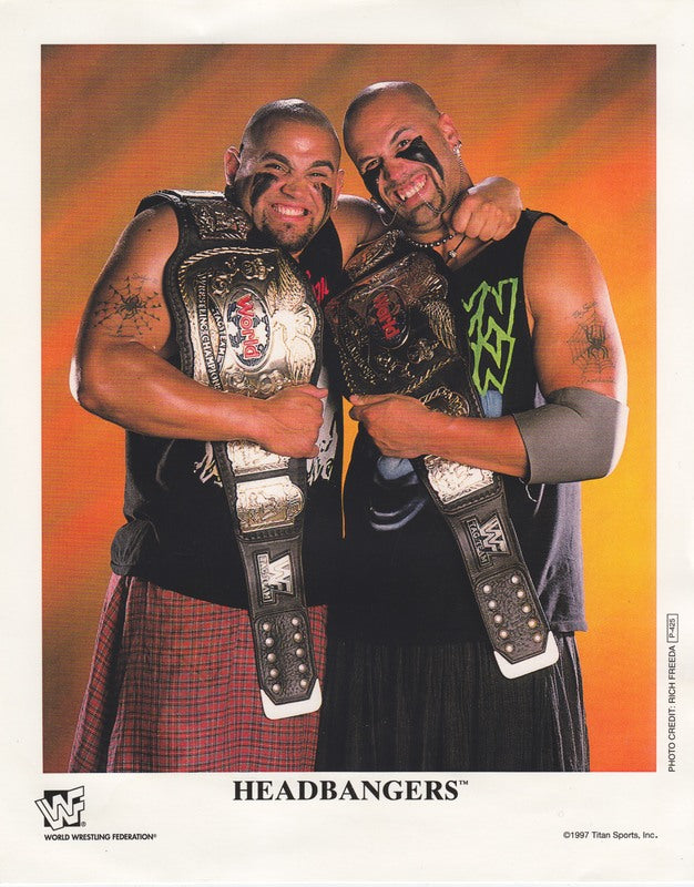 1997 WWF TAG TEAM CHAMPIONS Headbangers P425b (RARE) color PW Catalog