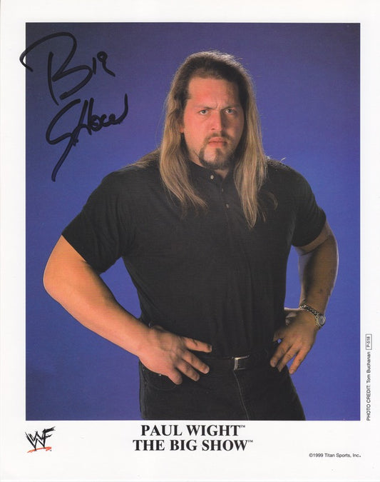 1999 Paul Wight The Big Show P518a (debut/signed) color 