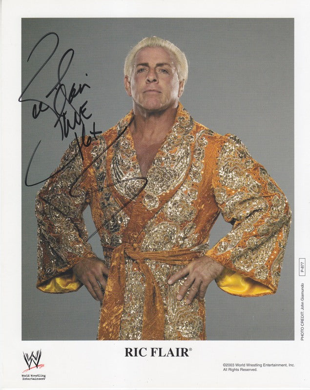 2003 Ric Flair P877a (signed) color PW Catalog