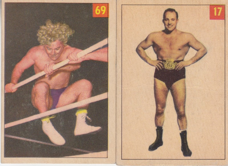 1954-55 Parkhurst Wrestling set (75) EX approx 2017 value:$400 PW Catalog