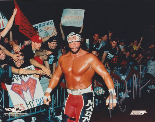 1998 WCW Macho Man Randy Savage(signed) Photo File Color