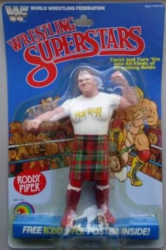 WWF LJN Wrestling Superstars 1 Roddy Piper [With "Brown" Boots] Action & Toy Figures PWcatalog