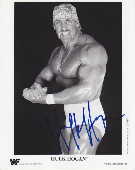 1990 Hulk Hogan P027 (Signed) b/w