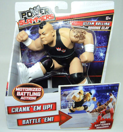 WWE Mattel Power Slammers 2 Steam Rolling Brodus Clay