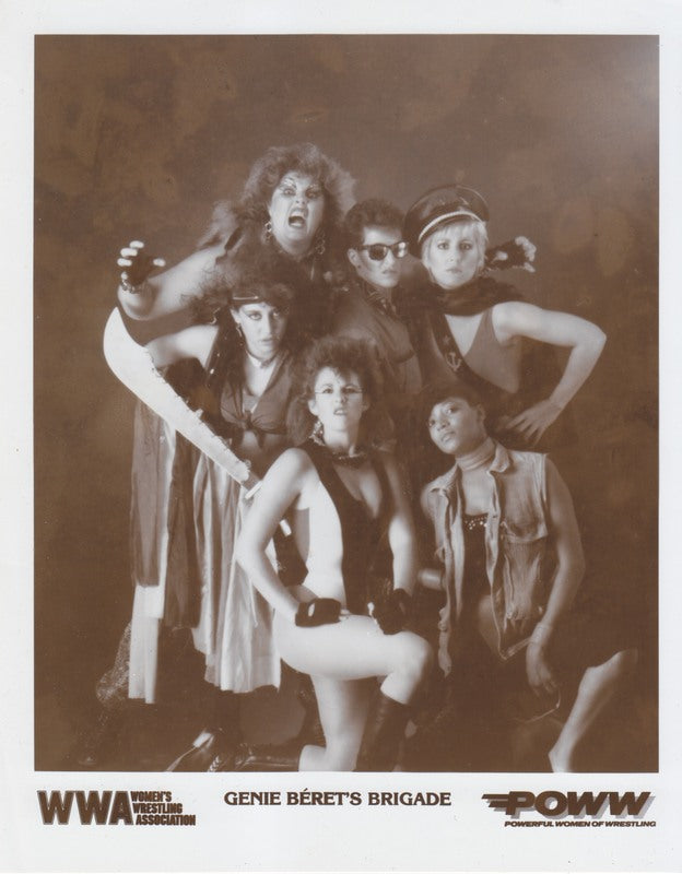 1988 POWW Genie Beret's Brigade vintage Promo Photo PWcatalog