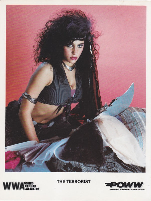 1988 POWW Terrorist (Palestina/Pali Alizar) vintage color Promo Photo PWcatalog